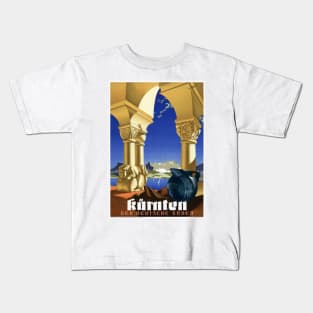 Kärnten Carinthia Austria Vintage Poster 1939 Kids T-Shirt